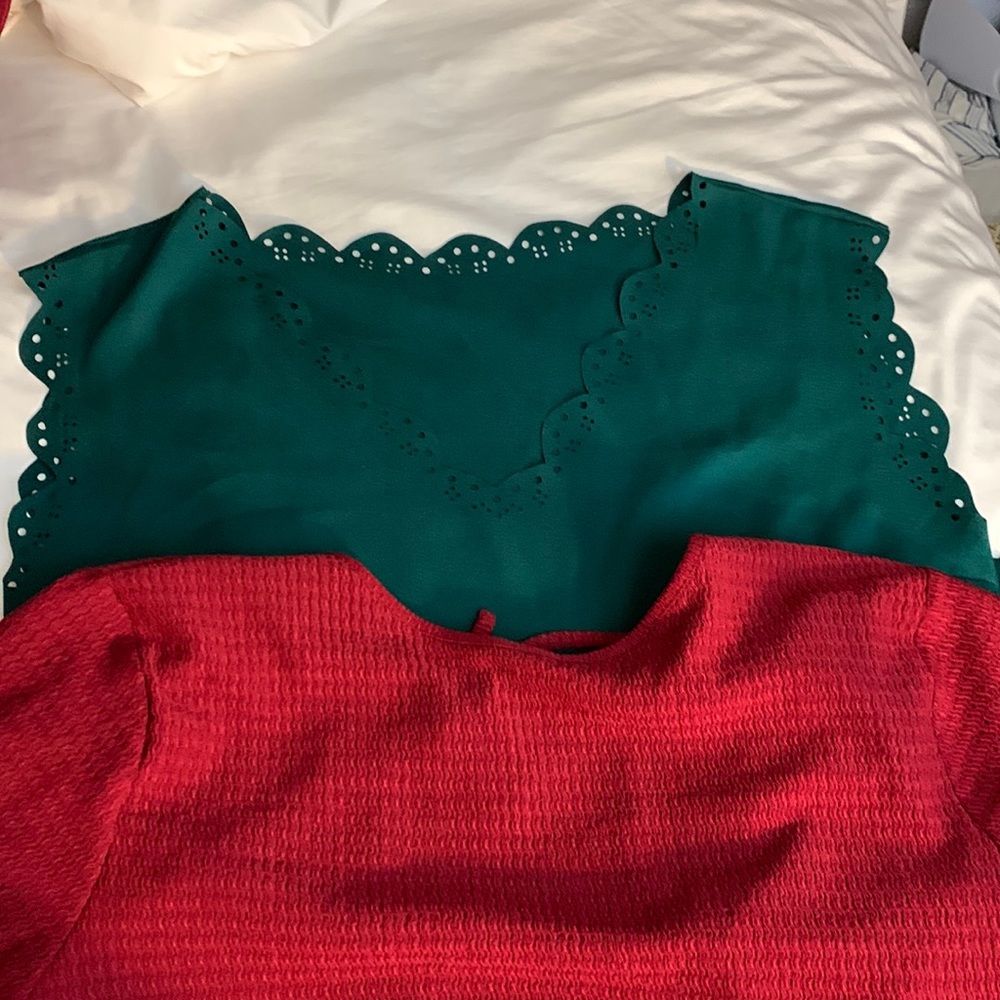 SHEIN dress and top bundle. SZ L EUC
